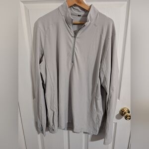 Lululemon Surge Warm Reflective 1/2 Zip Pullover Jacket Mens XL Gray Top